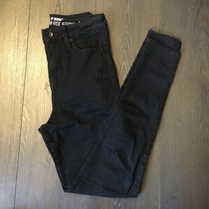 Hot Topic Denim Black Rinse Ultra Hi-Rise Jeggings